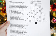 Christmas Cryptic Crossword 2021 - Karen Kavett within Christmas Tree Crossword Answer Key
