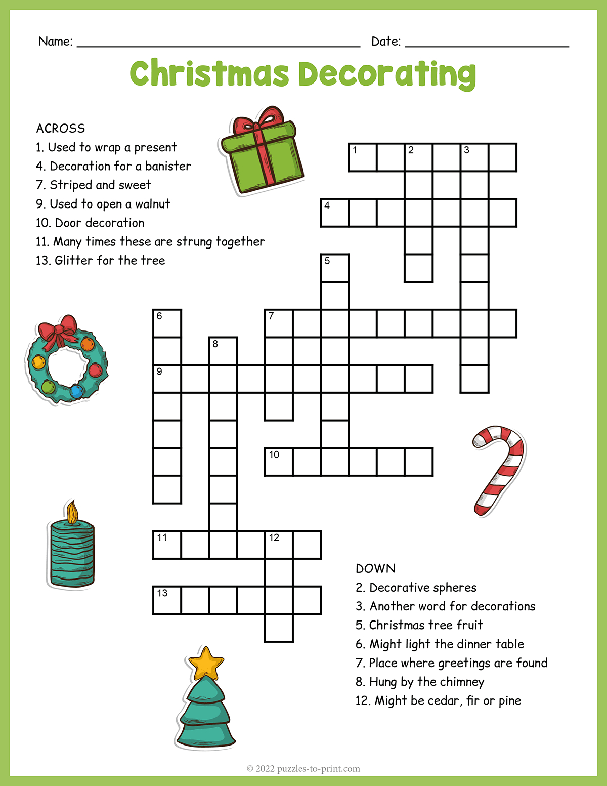 christmas decorations crossword pertaining to christmas decorating crossword answers Christmas Decorations Crossword pertaining to Christmas Decorating Crossword Answers