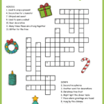 Christmas Decorations Crossword With Regard To Some Christmas Decorations Crossword