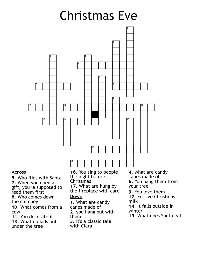 christmas eve crossword wordmint inside it falls on the eve of christmas eve crossword clue Christmas Eve Crossword - Wordmint inside It Falls On The Eve Of Christmas Eve Crossword Clue
