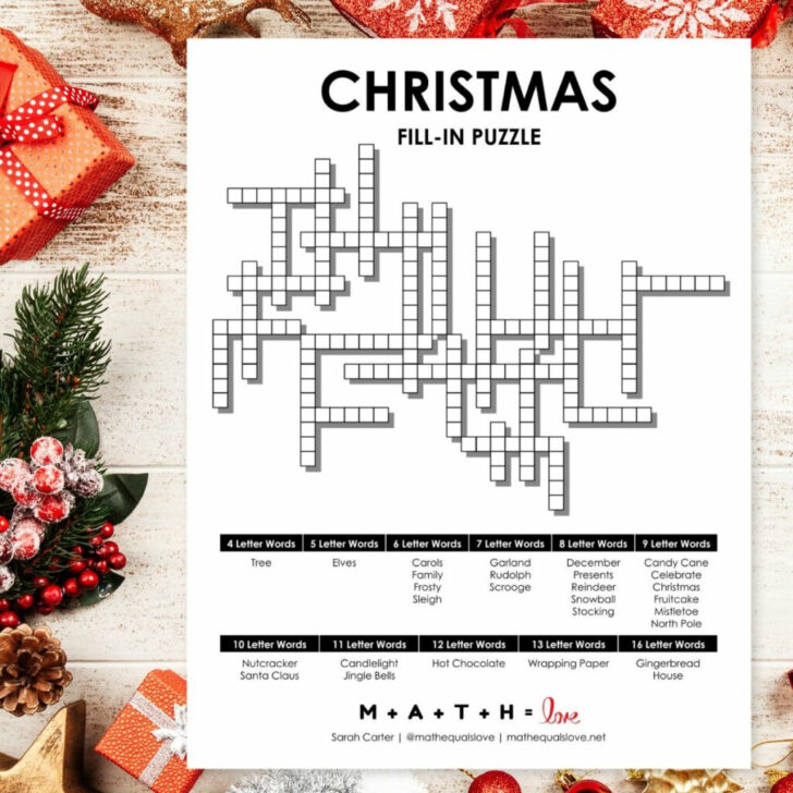 Christmas Garland Crossword Clue