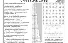 Christmas Gifts Trivia Quiz with Christmas Gifts Crossword Puzzle Answers