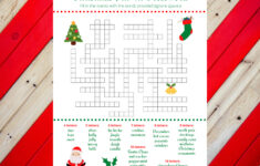 Christmas Holiday Fill In Crossword Puzzle Worksheet Digital for Christmas Crossword Puzzle To Print For Adults