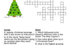 Christmas Movie Crossword – Wordmint within Kringle At Christmas Crossword