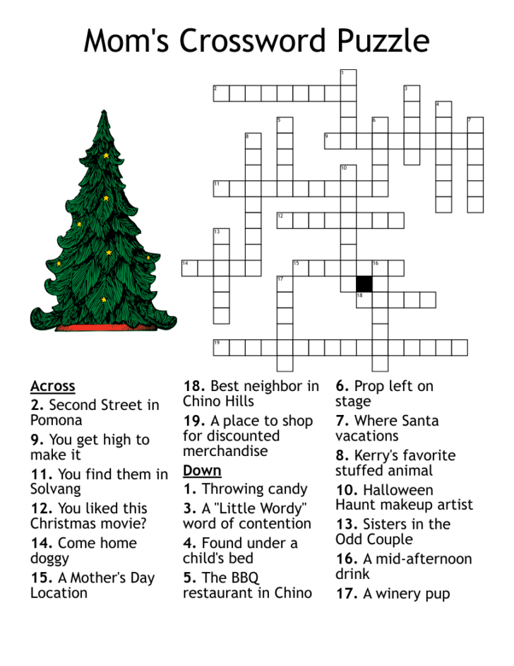 Christmas Movie Crossword Puzzle