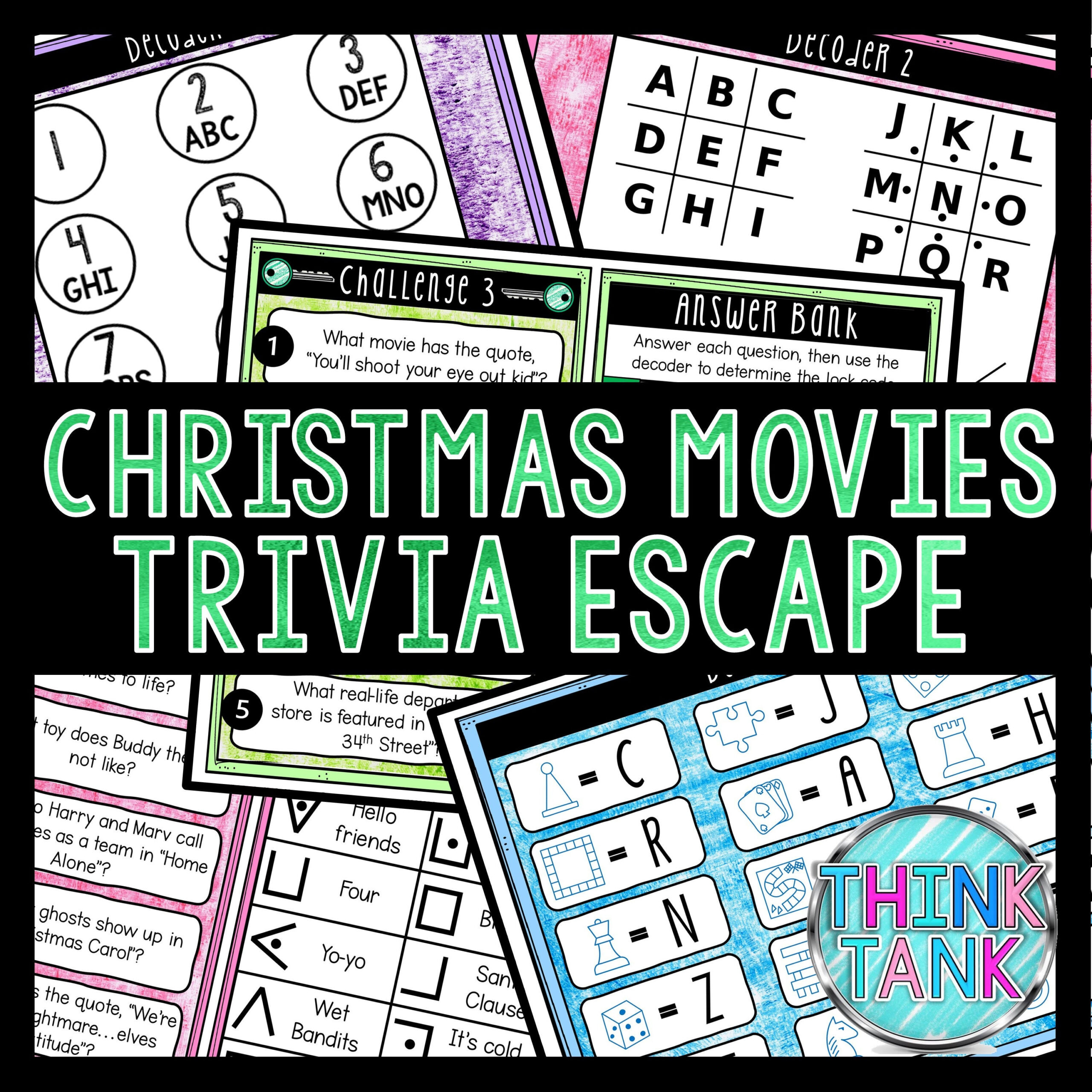 christmas movies trivia game escape room for kids printable within props in some christmas movies crossword clue scaled Christmas Movies Trivia Game, Escape Room For Kids, Printable within Props in Some Christmas Movies Crossword Clue