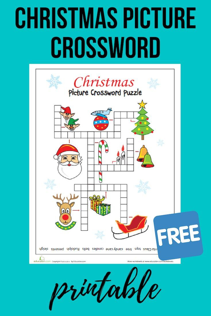 christmas picture crossword worksheet education inside christmas crossword puzzle education com Christmas Picture Crossword | Worksheet | Education inside Christmas Crossword Puzzle Education.com