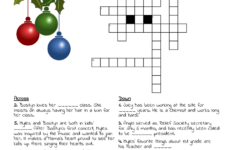Christmas Song Lyric Crossword – Wordmint regarding Sing A Song Christmas Crossword Puzzle