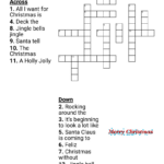Christmas Song Trivia Crossword   Wordmint Throughout A Holly Jolly Christmas Singer Crossword