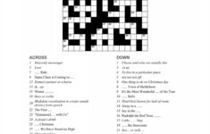 Christmas Songs Crossword Puzzle - Party Puzzle - Newsword with regard to Sing a Song of Christmas Crossword Puzzle