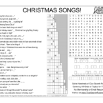 Christmas Songs Trivia Quiz Throughout Christmas Song Crossword