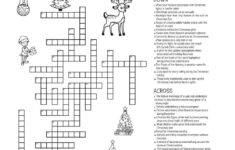 Christmas-Themed Crossword Puzzles • Beeloo Printable Crafts And in Christmas Themed Crossword Puzzle