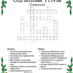 Christmas Trivia Crossword   Etsy Canada Inside Christmas Trivia Crossword Puzzle