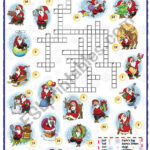 Christmas Vocabulary Crossword   Esl Worksheetmpotb Regarding Christmas Words Crossword Answer Key