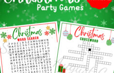 Christmas Word Search & Crossword Games (Printable) – Etsy Ireland pertaining to Christmas Carol Opener Crossword