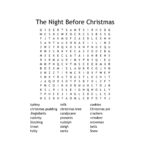 Christmas Word Search Printable Download | Pdf Instant Digital With Regard To Nightmare Before Christmas Crossword