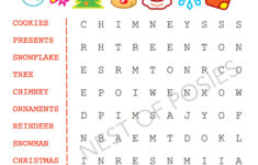 Christmas Word Search Puzzle Printable Logo – Nest Of Posies throughout Christmas Word Searches and Crosswords