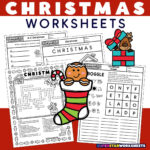 Christmas Worksheets (Free Printables)   Superstar Worksheets For Christmas Eve Visitor Crossword