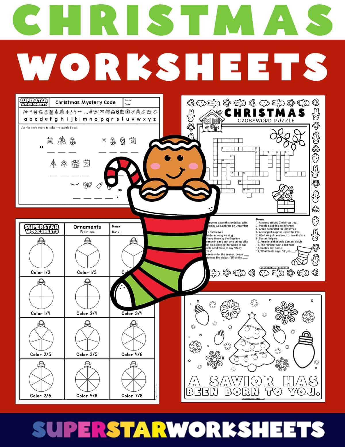 Christmas Worksheets (Free Printables) - Superstar Worksheets inside Material For Christmas Tree Snow Crossword Clue