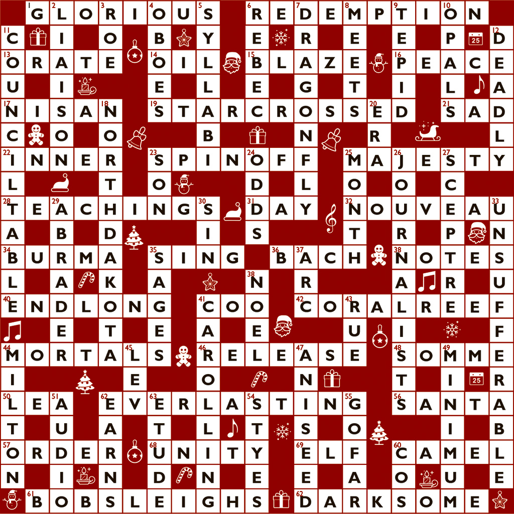 crossword no 1649 in christmas nyt crossword Crossword No. 1649 in Christmas Nyt Crossword