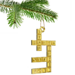 Crossword Puzzle Christmas Tree Bauble Decoration Ornament For Christmas  Xmas For Christmas Tree Decoration Crossword