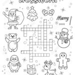 Crossword Puzzle Game Of Christmas And New Year Theme. Black And Intended For Christmas Symbol Crossword Clue