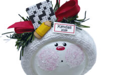 Crossword Puzzle Player Gift Christmas Ornaments Pencil (Color May in Decorative Spheres Christmas Crossword