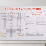 Custom Christmas Crossword Puzzle: Giant Family Game (Digital With Christmas Tree Choice Crossword