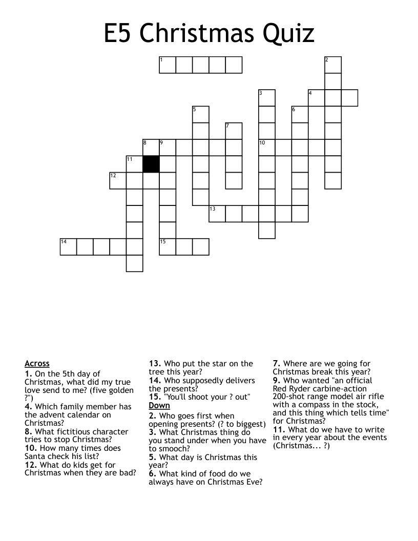 e5 christmas quiz crossword wordmint intended for christmas photo action crossword E5 Christmas Quiz Crossword - Wordmint intended for Christmas Photo Action Crossword