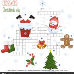 Easy Crossword Puzzle 'Christmas Day' Children Elementary Middle In Christmas Crossword For Middle School