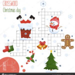 Easy Crossword Puzzle 'Christmas Day' Children Elementary Middle Inside Christmas Crossword Middle School