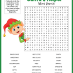 Elf Word Search With Regard To Christmas Toymaker Crossword Clue