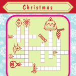 English For Kids Stepstep: Christmas Worksheets: Crossword Puzzles Inside Christmas Wreath Material Crossword Puzzle