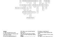 Fort Jones Dispatch March Crossword Puzzle – Wordmint within Current Event Around Christmas Crossword