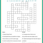 Free Easter Crossword Puzzle Printable   2 Versions & Answer Key Throughout Christmas Or Easter Crossword Clue