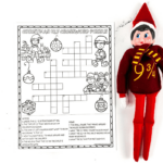 Free Elf On The Shelf Crossword Puzzle Throughout Naughty Child's Christmas Gift Crossword Clue