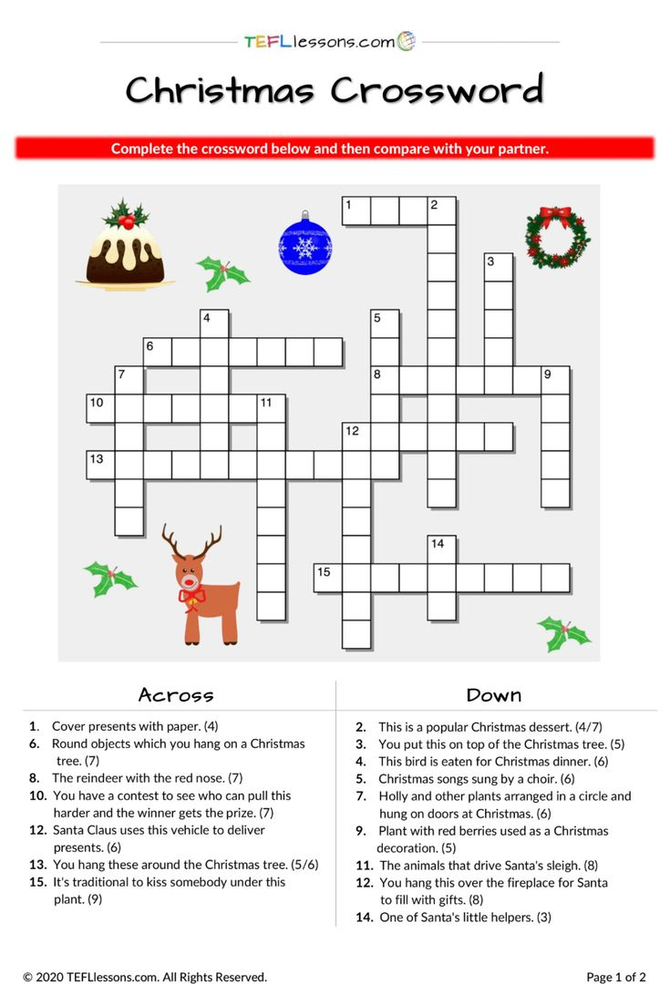 free fillable esl christmas crossword b1 c1 english teaching within christmas idioms crossword puzzle Free Fillable Esl Christmas Crossword (B1-C1) | English Teaching within Christmas Idioms Crossword Puzzle
