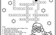 Free Holiday Crossword Printable To Print – Puzzlesandplans pertaining to Free Christmas Season Crossword