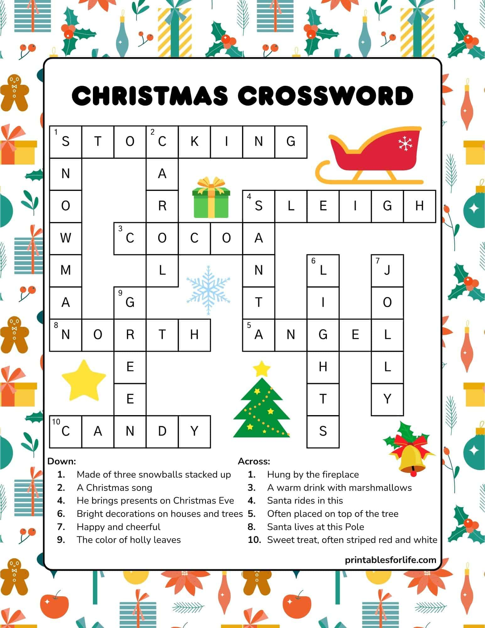 free printable christmas crossword puzzle for kids intended for christmas crossword clue 4 letters Free Printable Christmas Crossword Puzzle For Kids intended for Christmas Crossword Clue 4 Letters