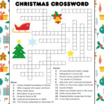Free Printable Christmas Crossword Puzzle For Kids Throughout Christmas Greenery Crossword Clue