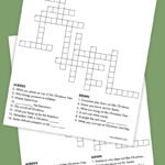Free Printable Christmas Crossword Puzzle   Pjs And Paint Intended For Crayola Christmas Crossword Answers
