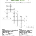 Free Printable Christmas Crossword Puzzle   Pjs And Paint Pertaining To Christmas Party Game Crossword Clue