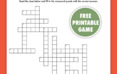 Free Printable Christmas Crossword Puzzle – Pjs And Paint with Free Printable Christmas Crossword For Adults