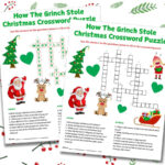 Free Printable The Grinch Word Games With Regard To How The Grinch Stole Christmas Crossword Puzzle Answer Key