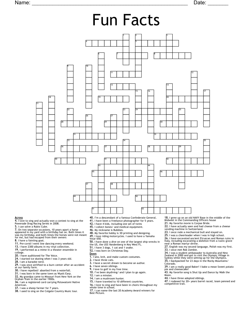 fun facts crossword wordmint inside ensemble christmas movie crossword Fun Facts Crossword - Wordmint inside Ensemble Christmas Movie Crossword