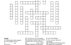 Holiday Cheer Crossword – Wordmint throughout Christmas Celebration Crossword Clue