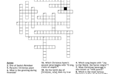Holiday Cross Word – Wordmint inside A Brown Christmas Crossword