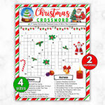 Holiday Crossword Puzzle   Etsy Australia In Christmas Trio Crossword Clue
