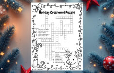 Holiday Crossword Puzzle – Etsy Australia with Christmas Trio Crossword Clue