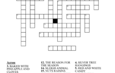 Holiday Season Crossword – Wordmint inside Christmas Greenery Crossword Clue